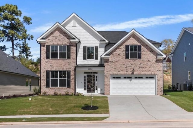 5065 Anna Way Unit Fb25, North Augusta, SC 29841 - craftsman house with driveway, a garage, a front lawn, and brick siding