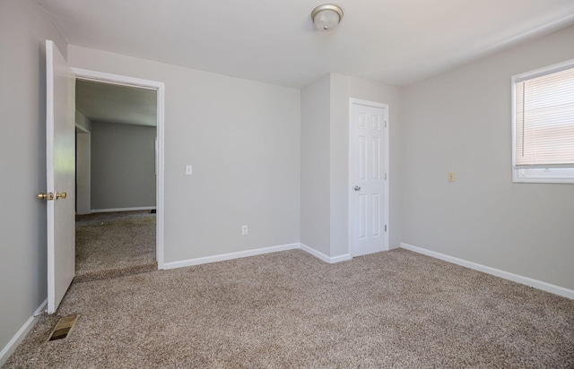 view of carpeted empty room