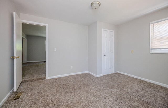 view of carpeted empty room