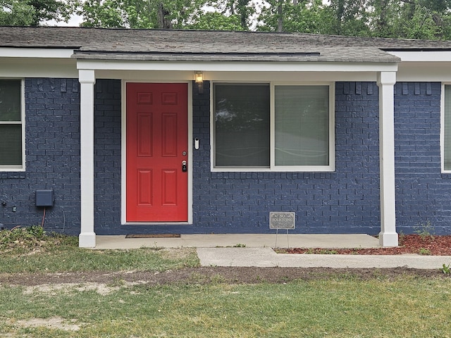 3629 Meadowgrove Dr, Augusta, GA 30906 - doorway to property with brick siding