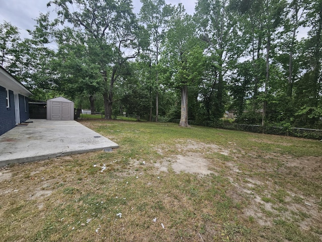 3629 Meadowgrove Dr, Augusta, GA 30906 - view of yard featuring a patio, fence, an outbuilding, and a shed