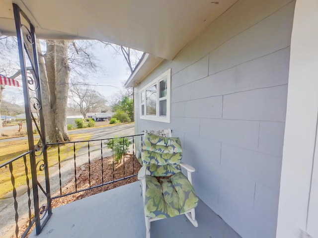 view of balcony