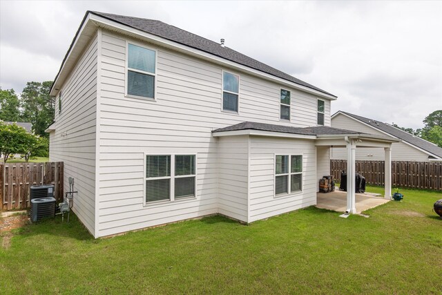 268 Anneswood Rd, Martinez, GA 30907 - rear view of property featuring a patio, a shingled roof, and central air condition unit