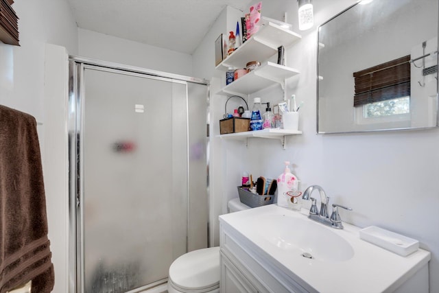 431 Edgar Cir, Thomson, GA 30824 - bathroom with a shower stall, vanity, and toilet