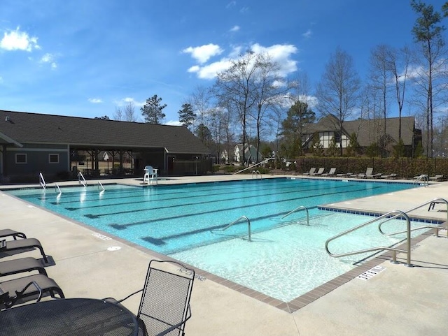 pool featuring a patio