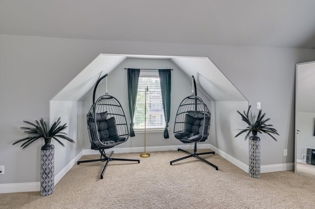 251 Wentworth Pl, Grovetown, GA 30813 - sitting room with carpet floors, baseboards, and lofted ceiling