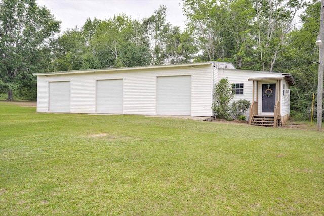 188 Marks Walden Rd, Blythe, GA 30805 - detached garage with view of wooded area