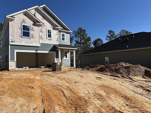 view of front of house featuring a garage