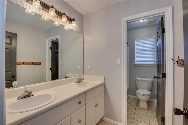 5776 Carriage Hills Dr, Martinez, GA 30907 - full bathroom with double vanity and tile patterned flooring