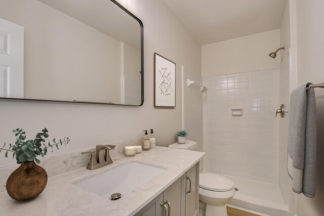 3408 Wheeler Rd, Augusta, GA 30909 - full bath featuring toilet, vanity, and tiled shower