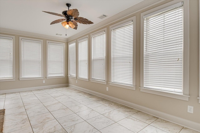 514 Hardwick Ct, Evans, GA 30809 - unfurnished sunroom with baseboards and crown molding