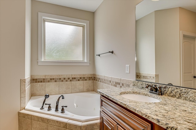 514 Hardwick Ct, Evans, GA 30809 - bathroom with vanity and a jetted tub
