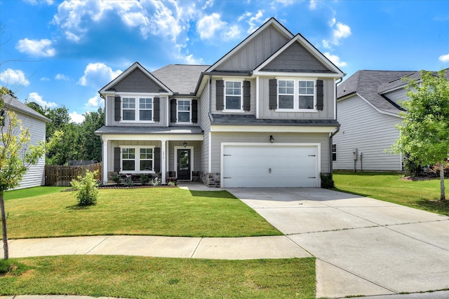 3015 Bannack Ln, Harlem, GA 30814 - craftsman inspired home featuring board and batten siding, concrete driveway, a garage, and stone siding