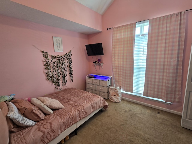 318 Elbrus Way, Grovetown, GA 30813 - bedroom with lofted ceiling and carpet