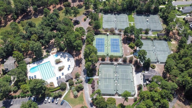 126 Hunters Run Dr, Aiken, SC 29803 - aerial view of property and surrounding area with a pool area