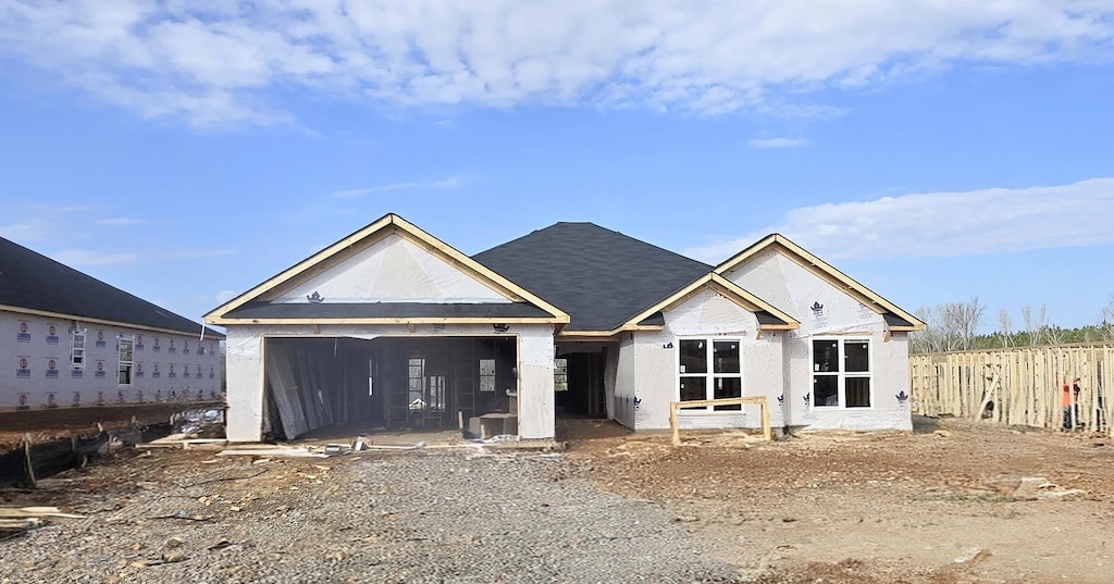 view of property under construction