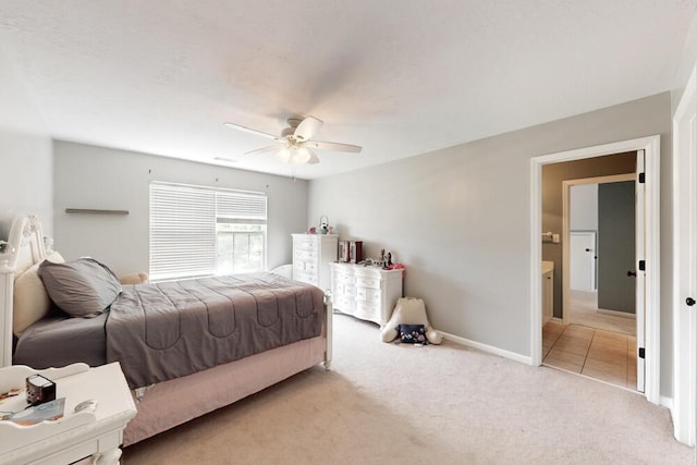 5209 Windmill Ct, Evans, GA 30809 - bedroom with carpet floors, baseboards, and a ceiling fan