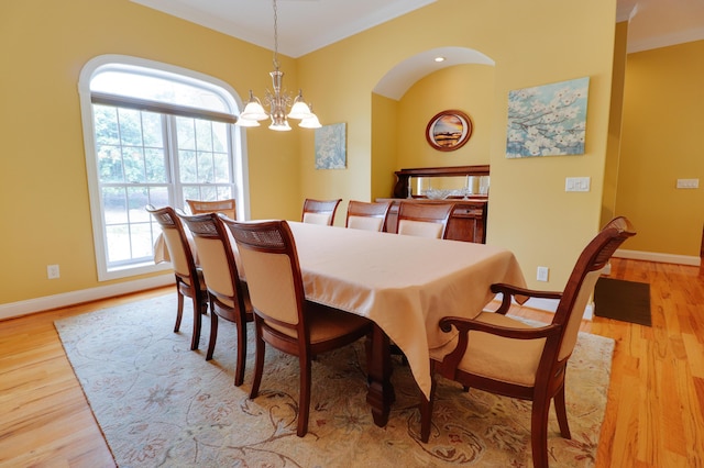 148 Grandview Dr, Mccormick, SC 29835 - dining space with ornamental molding, baseboards, and a notable chandelier