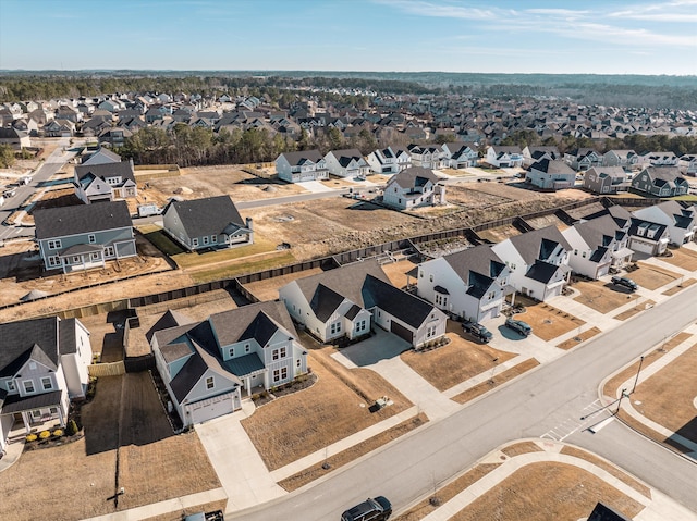 drone / aerial view featuring a residential view