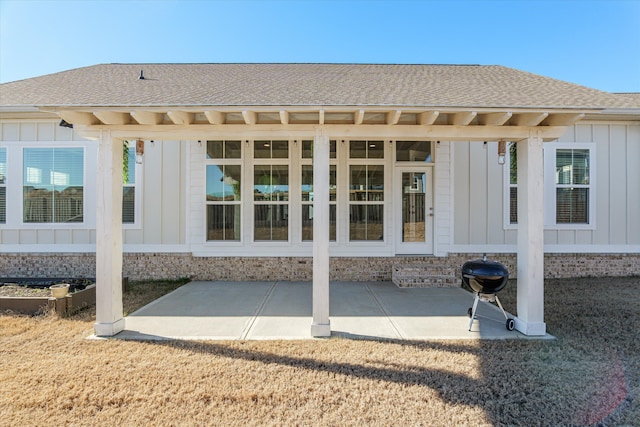 exterior space with grilling area