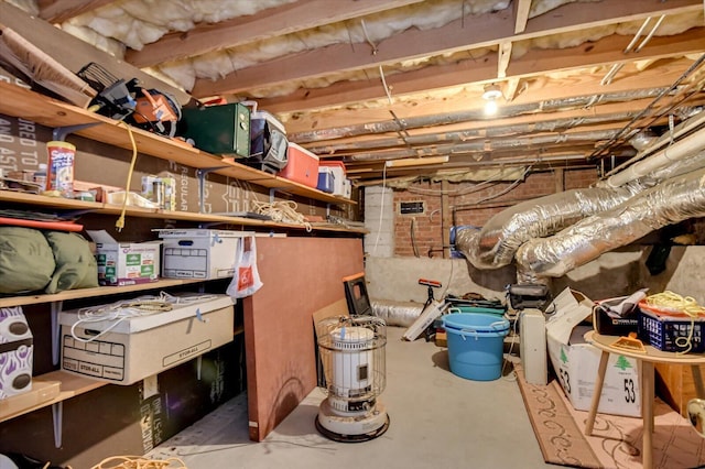 view of storage area