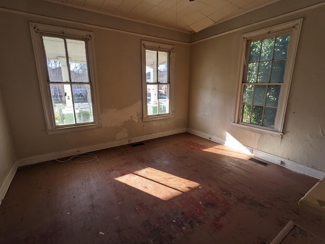 1316 Druid Park Ave, Augusta, GA 30904 - empty room featuring wood-type flooring, plenty of natural light, and baseboards