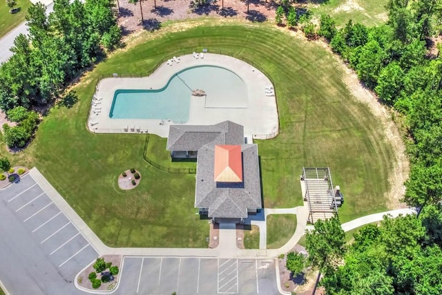 2072 Manchester St, Beech Island, SC 29842 - bird's eye view of a pool area
