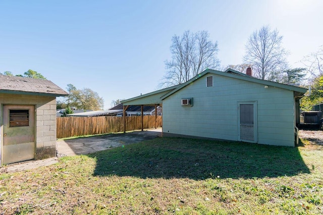 exterior space with a patio area and fence