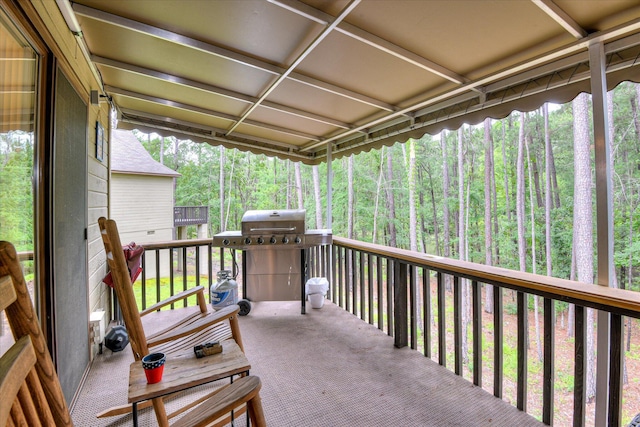 315 Coastal Cv, Mccormick, SC 29835 - deck featuring a view of trees