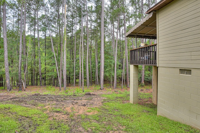 315 Coastal Cv, Mccormick, SC 29835 - view of yard featuring a forest view and a deck
