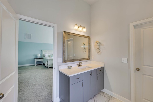 bathroom featuring vanity