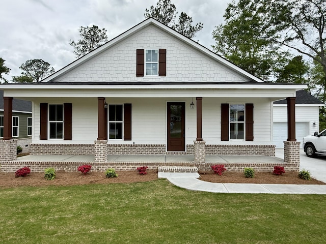 213 Whiskey Rd, Grovetown, GA 30813 - view of front of property with covered porch and a front yard