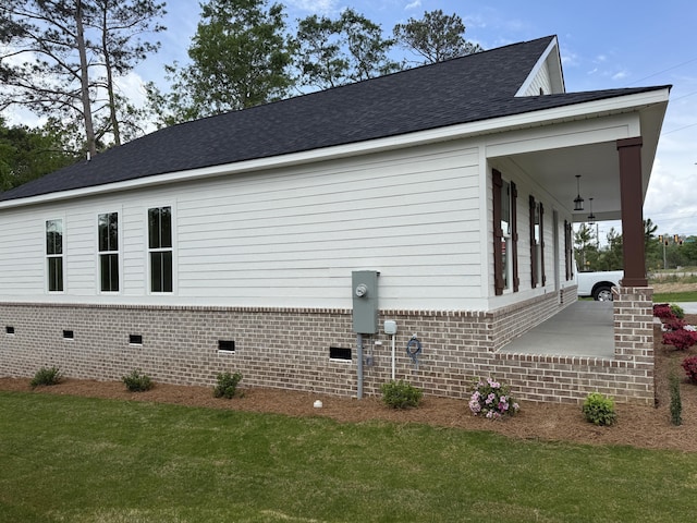 213 Whiskey Rd, Grovetown, GA 30813 - view of property exterior with crawl space and a yard