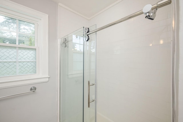 2217 Montclair St, Augusta, GA 30904 - full bath featuring a tile shower and crown molding