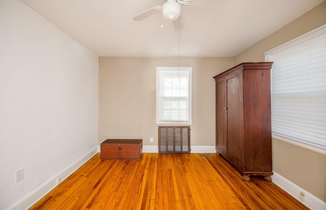 2217 Montclair St, Augusta, GA 30904 - unfurnished bedroom with wood finished floors and a ceiling fan