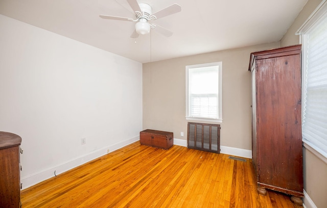 2217 Montclair St, Augusta, GA 30904 - unfurnished bedroom featuring wood finished floors and ceiling fan