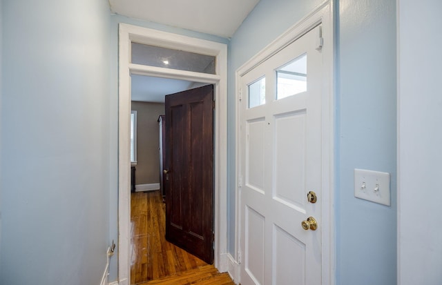 2217 Montclair St, Augusta, GA 30904 - hallway featuring wood finished floors and baseboards