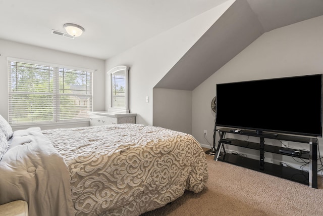 5315 Bull St, Augusta, GA 30909 - carpeted bedroom featuring vaulted ceiling