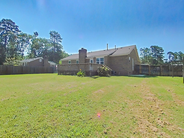 4373 Quail Creek Rd, Martinez, GA 30907 - fenced backyard featuring a deck