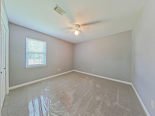 4373 Quail Creek Rd, Martinez, GA 30907 - empty room with ceiling fan and carpet floors
