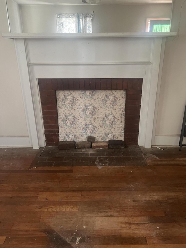 824 Ann St, Augusta, GA 30904 - detailed view of wood finished floors and baseboards