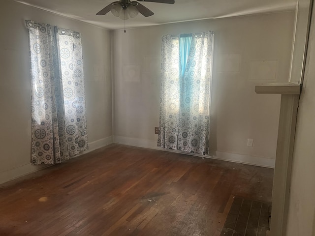 824 Ann St, Augusta, GA 30904 - empty room featuring hardwood / wood-style floors and a ceiling fan
