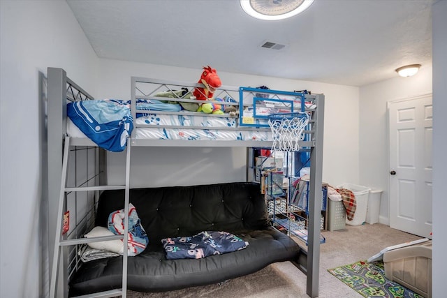 bedroom with carpet flooring