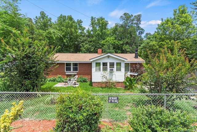 view of front of property