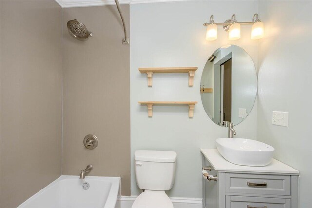 925 Beman St, Augusta, GA 30904 - full bath with vanity, toilet, and bathtub / shower combination