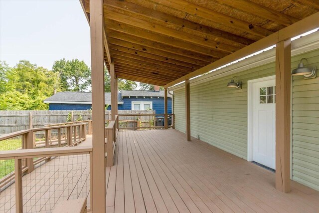 925 Beman St, Augusta, GA 30904 - view of wooden deck