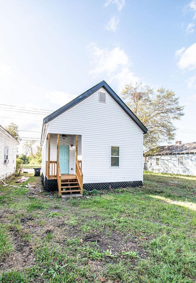 view of back of property