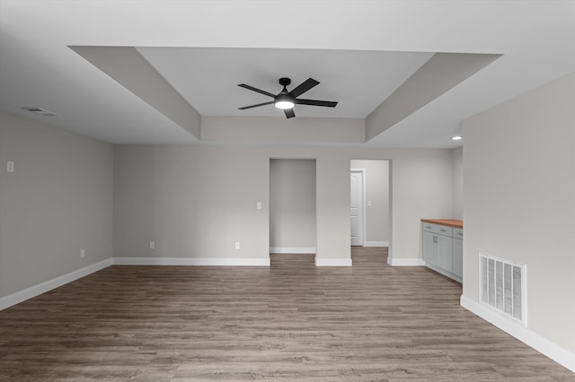 647 Bunchgrass St, Evans, GA 30809 - unfurnished living room featuring a ceiling fan, light wood-type flooring, and baseboards
