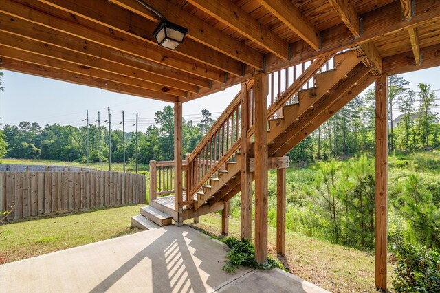 647 Bunchgrass St, Evans, GA 30809 - view of patio featuring stairs