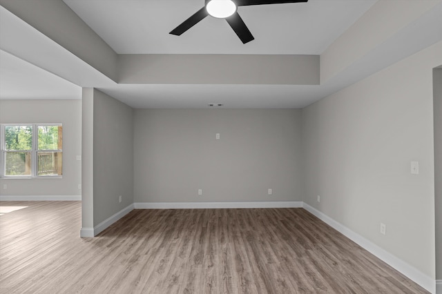 647 Bunchgrass St, Evans, GA 30809 - spare room with wood finished floors, baseboards, and ceiling fan